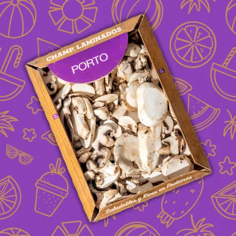 Bandeja De Champis Laminados 500grs