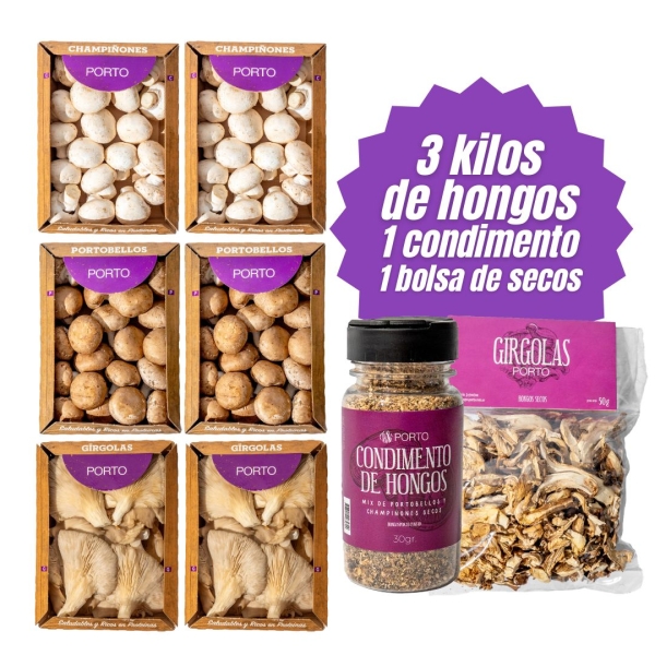 Champi + Porto + Girgolas + Condimento + Secos