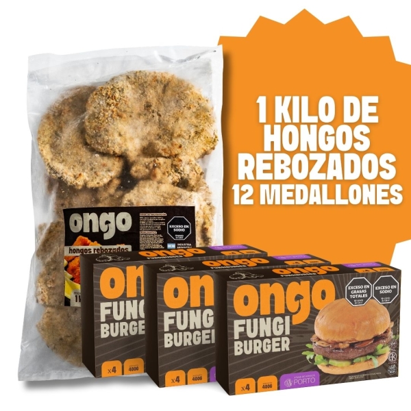 Hongos Rebozados + 12 Medallones Ongo