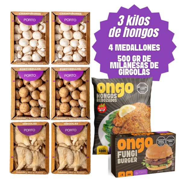 Champi + Porto + Girgolas + 4 Medallones + 500 Gr De Milanesas De Gírgolas