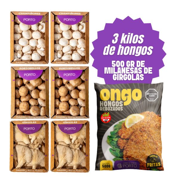 Champi + Porto + Girgolas + 500 Gr De Milanesas De Gírgolas