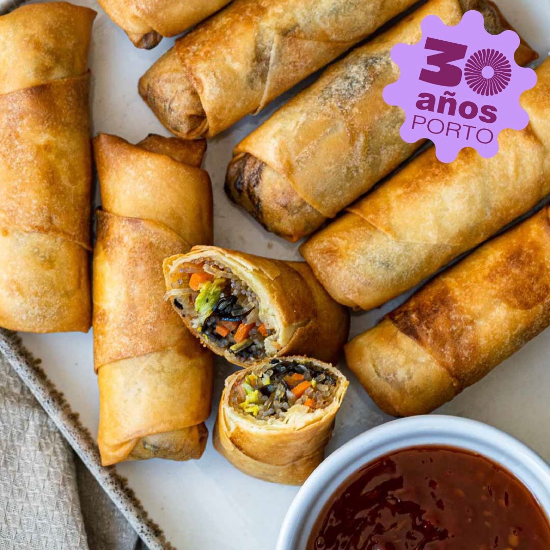 Rollitos Frescos De Champiñones Tailandeses
