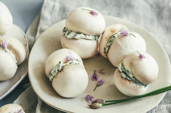 Macarons De Champiñones Y Queso